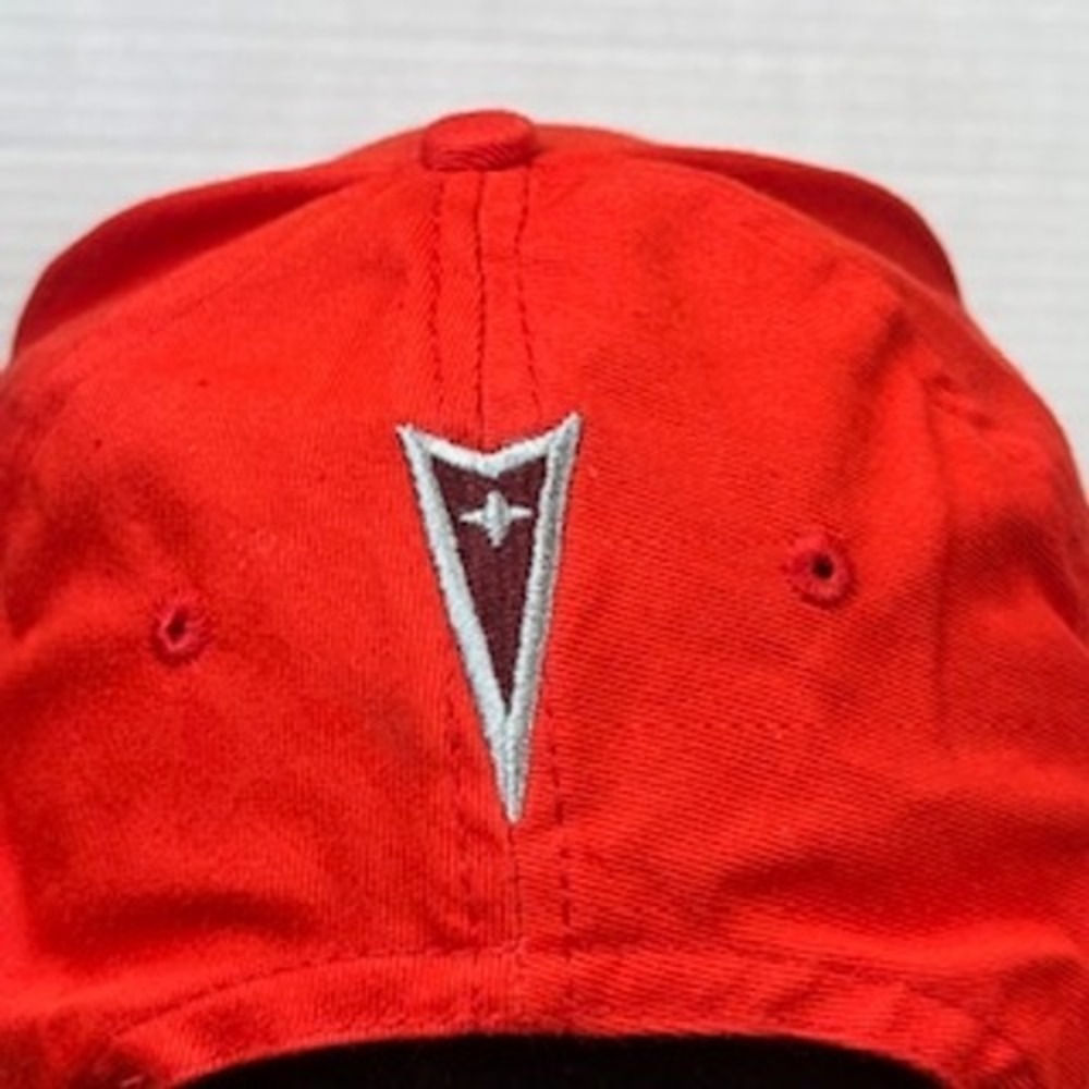 Red Pontiac Racing Embroidered Baseball Cap Hat Adjustable - Picture 5 of 7